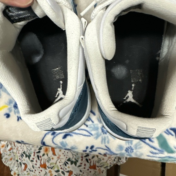 Jordan retro 11 low size 14 blue snakeskin used no box authentic - Picture 4 of 8